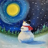 Painting of snowman 