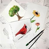 basic painted sketches 