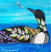 flower loon painting