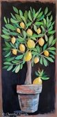 Painting of lemon tree