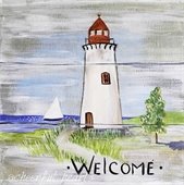 Painting of lighthouse