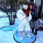 Paul Bunyan Snow Sculpture