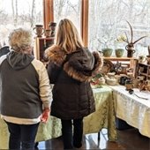 shopping for pottery