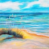 sandy beach painting