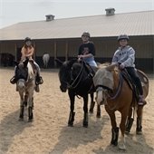 Kids on horses