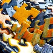pile of jigsaw puzzle pieces